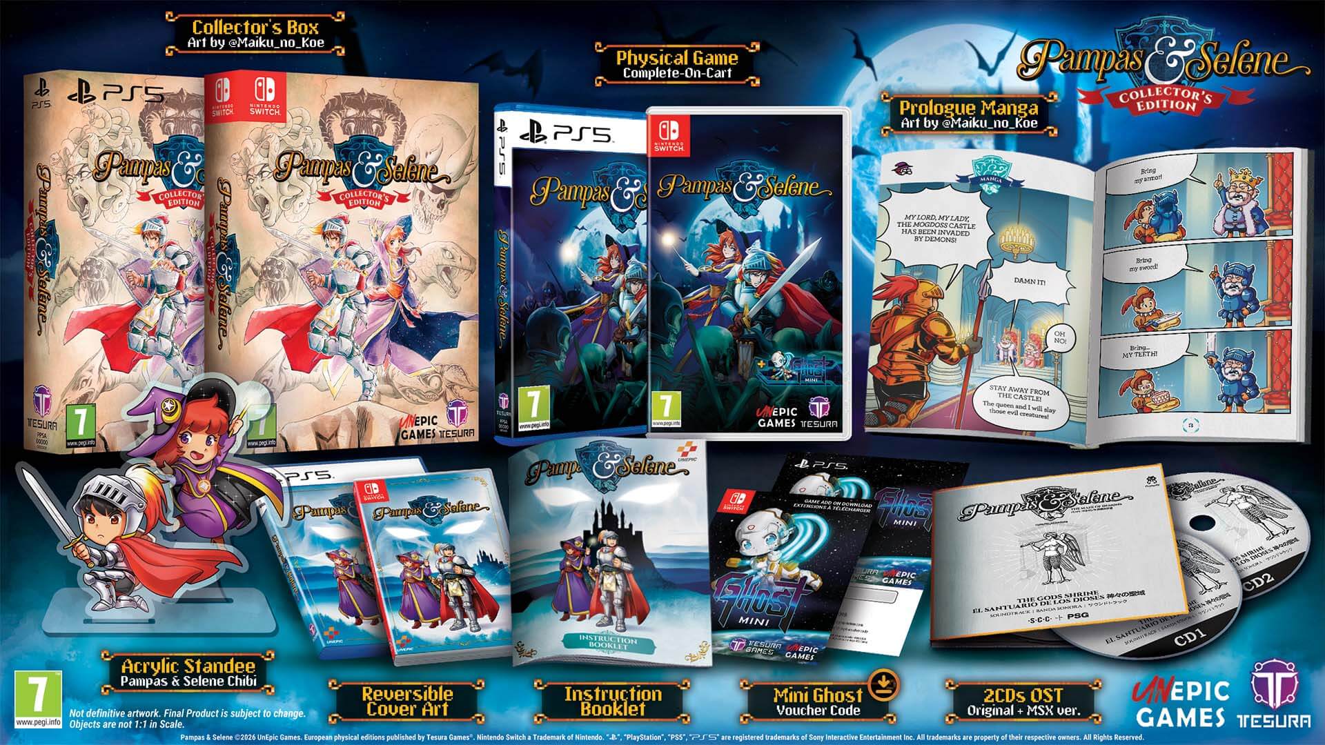 Pampas & Selene: The Maze of Demons Physical Edition Banner Image